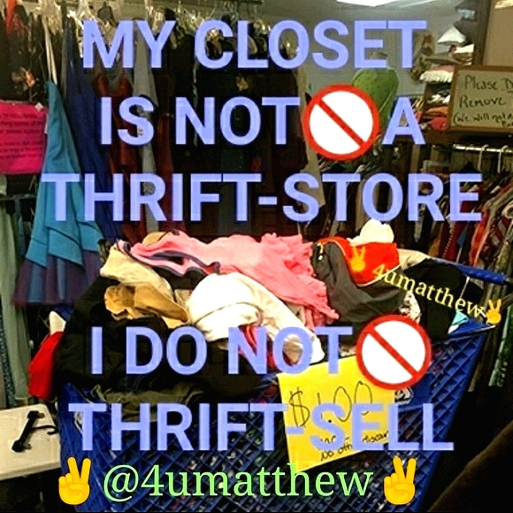 🚫I DO NOT BUY OR SELL THRIFT STORE ITEMS IN MY POSH CLOSET GUARANTEED!